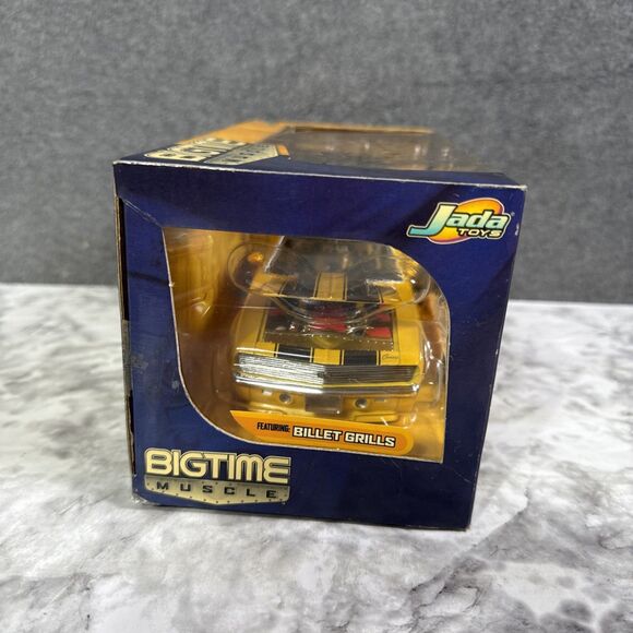 1/24 Jada Dub City Big Time Muscle 1969 Chevy Camaro Diecast Metal Yellow Black - Picture 6 of 7